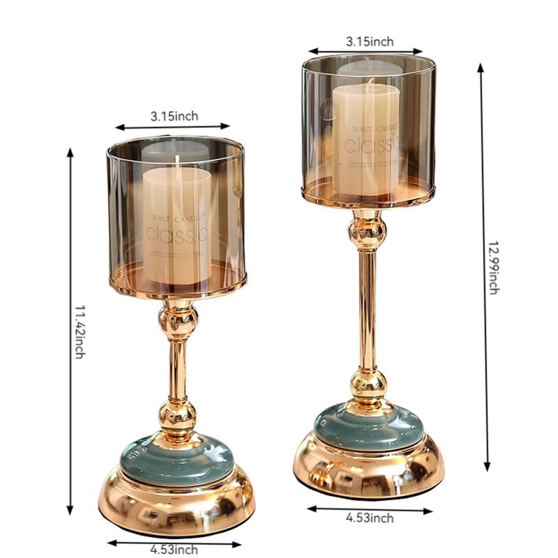 Bougeoir de table en métal 12,99 po H