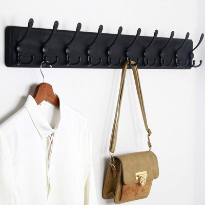 Saterfiel 10 - Hook Wall Mounted Coat Rack