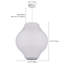 Luminaire suspendu lanterne sculpturale 1 lumière-709311696