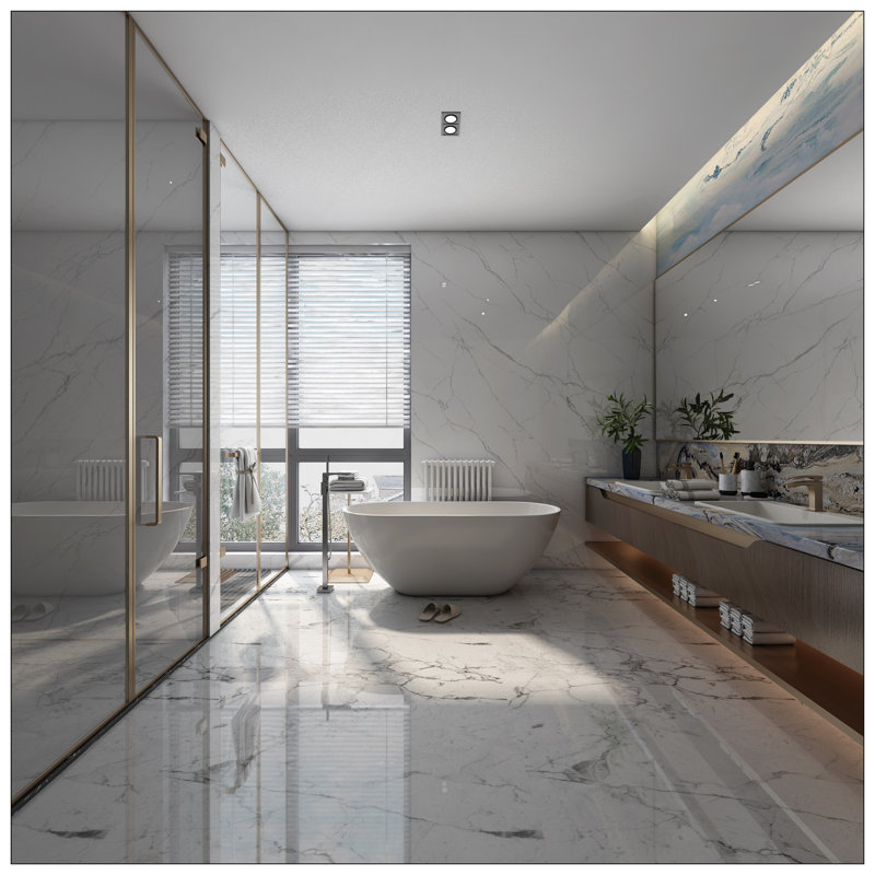 Baignoire de trempage autoportante en acrylique de 60 po avec trop-plein et drain chromés, tuyau flexible à pieds autonivelants, installation facile, blanc brillant