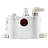 Macerator Pump 500W 29 GPM Flow 26 Ft Head Lift Pump For Toilet Basement Sink