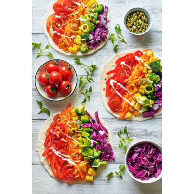 Vegetable Salad - Wrapped Canvas Print