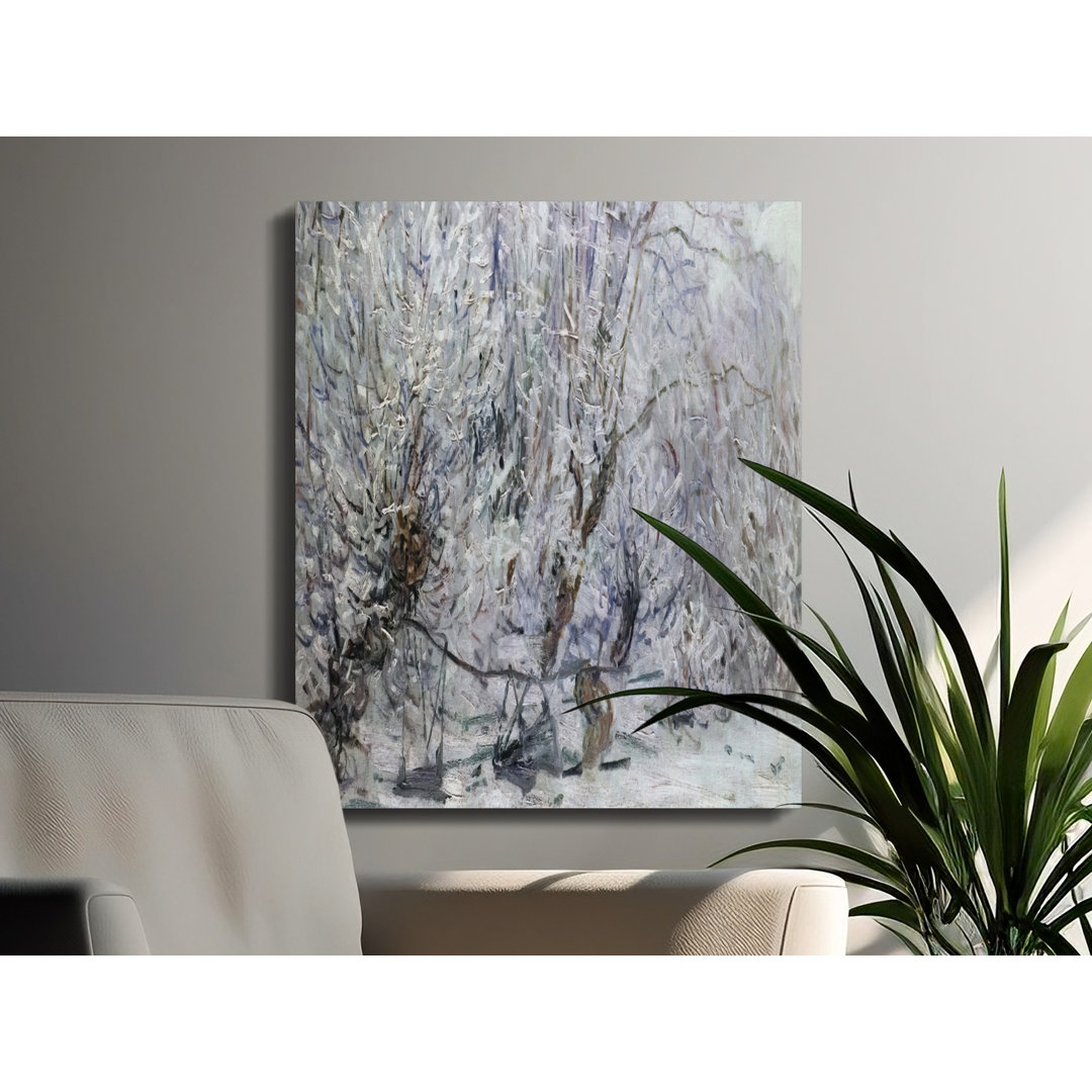 Impressionist Winter Landscape Canvas Print