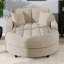 Canapé-lit surdimensionné surdimensionné, capitonné élégant moderne, canapé en chenille douce de 55 po avec coussins amovibles, fauteuil de lecture-1632793818