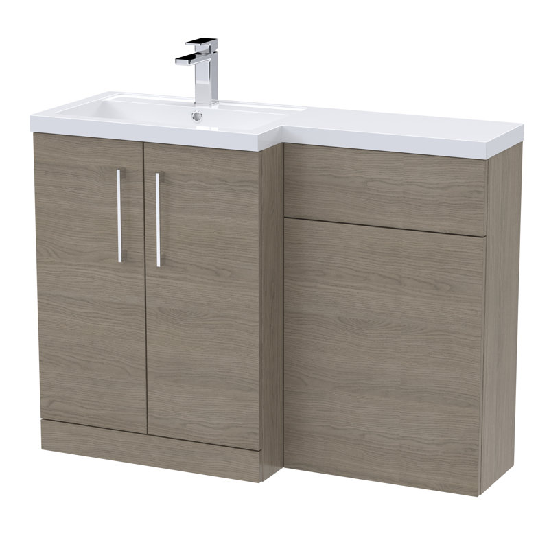 Arno Toilet & Basin Unit, Solace Oak