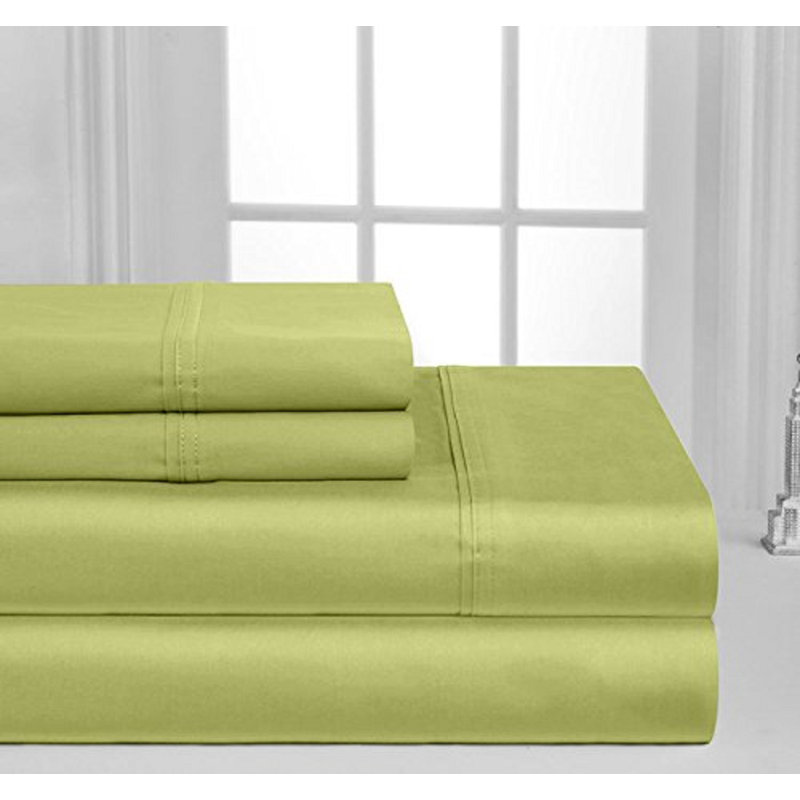 Ensemble de draps Neesa 1200, Sauge, Ensemble de draps pour lit simple TG + un drap-hou