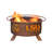 Collegiate Series 16" H x 30" W Steel Outdoor Fire Pit with Lid-7184521