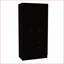 Ensemble de chambre à coucher, armoire 3 pièces Cartagena + 2 tables de chevet Omaha pour chambre principale / chambre d'amis | Noir | Panneau de particules