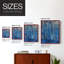 ABSTRACT Series XVII - Impression encadrée de qualité supérieure - Prêt à accrocher - Aucun clou requis-54560582-54560583