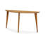 Sage Demilune Sofa Table With Wood Legs