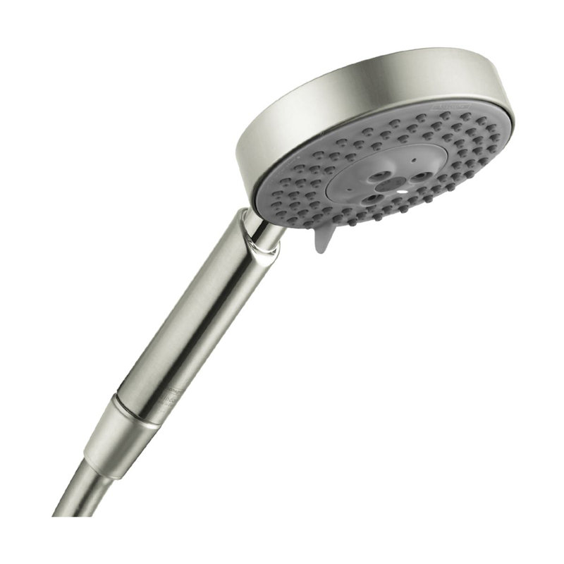 Raindance S 100 3-Jet Rain Handheld Shower Head, Brushed Nickel