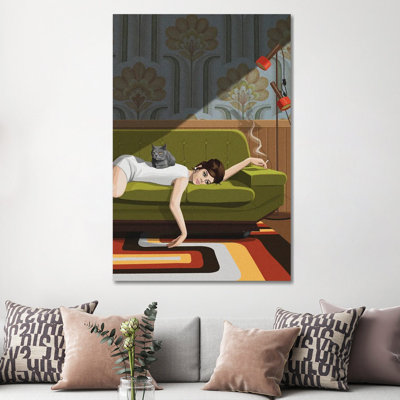 Waiting Game by ArtCatIllustrated - Wrapped Canvas Gallery-Wrapped Canvas Giclée