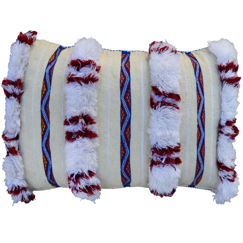 Lumbar Pillow Cover & Insert, 15" x 22", Polyester/Eco-Fill