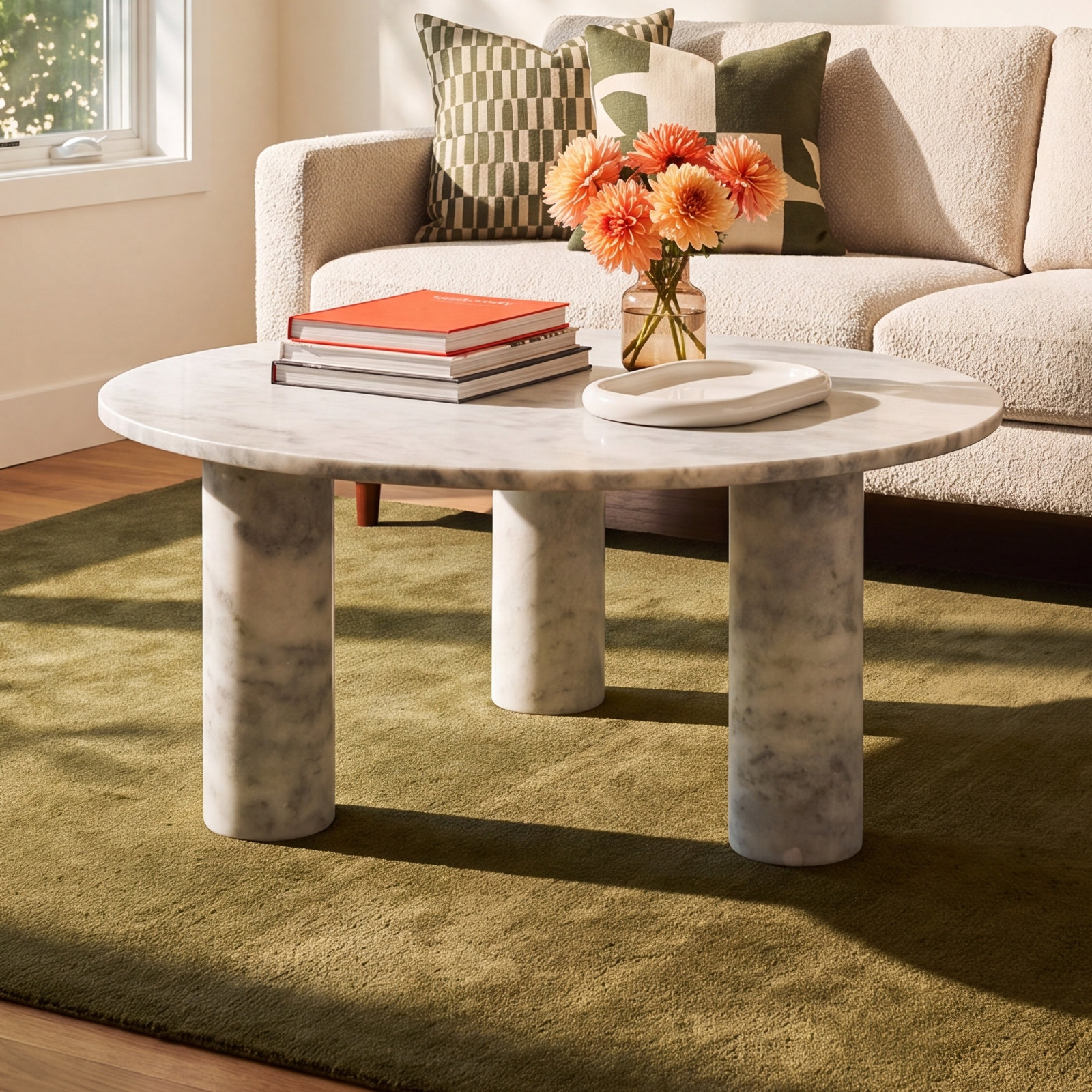 Izel Single Coffee Table, White