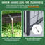 Outdoor Dog Kennel with Rotating Feeding Door, Dog Enclosure-80827962