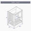 23.7'' Single Bathroom Vanity Base Only-93674396