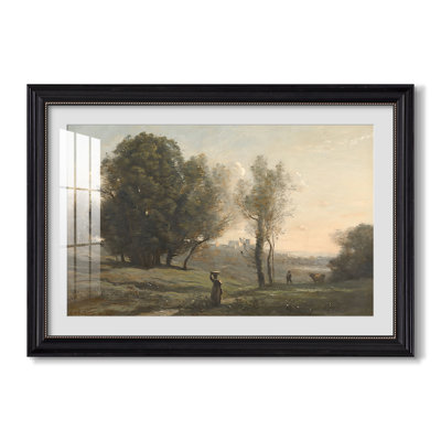 Paysage (Souvenir des Landes), v. 1872 - Jean-Baptiste-Camille Corot - Toile encadrée sur mesure