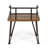 ZION INDUSTRIAL WOOD AND METAL CHAIR (Set Of 2)
