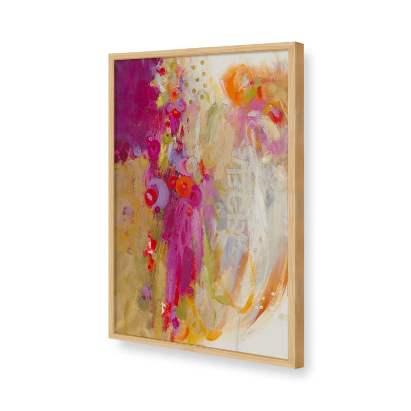 Reproduction d'art «From What I Gather» par Janet Itsne, Tanné, Impression sur cadre ouvert sans papier mat