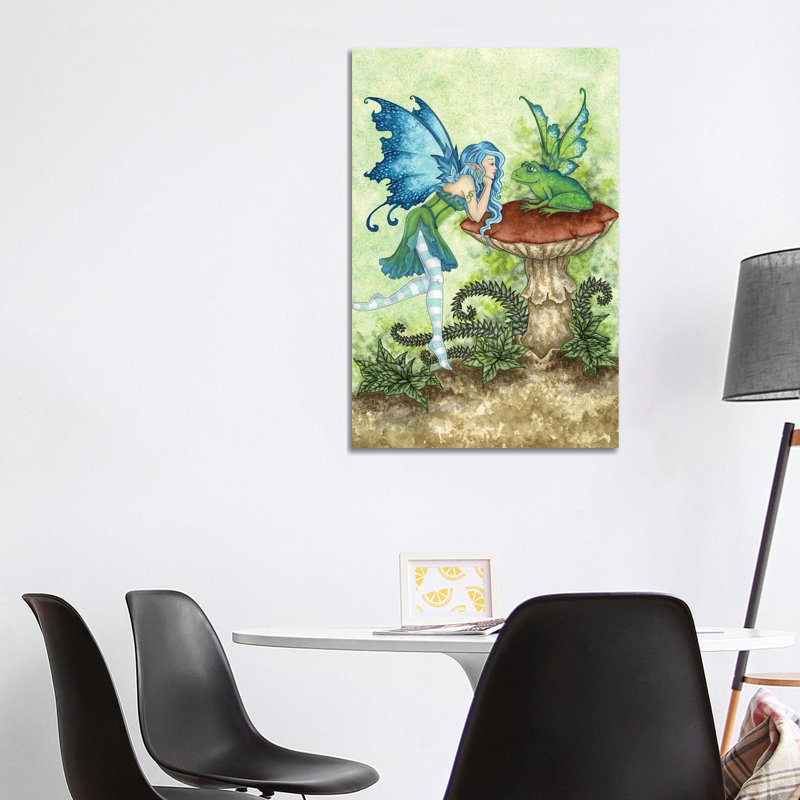 Frog Gossip by Amy Brown - Wrapped Canvas Print, 101.6 cm H x 66.04 cm W x 3.175 cm D