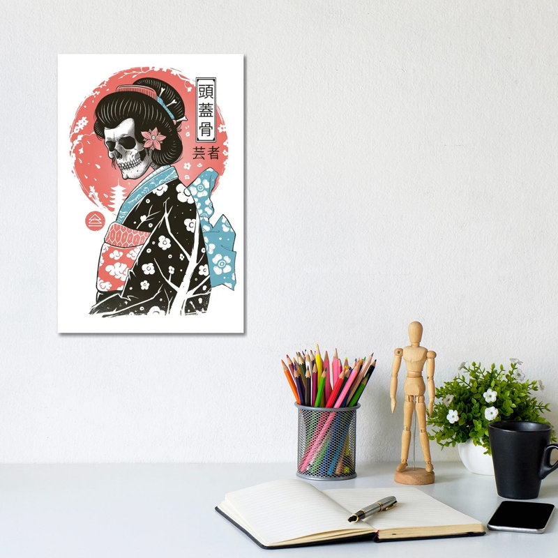 Yokai Geisha by Vincent Trinidad - Wrapped Canvas Graphic Art, 20.32 cm H x 30.48 cm W