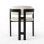 Chaises de salle à manger en bois massif Elle Boucle, noyer / noir (ensemble de 2)-20898729