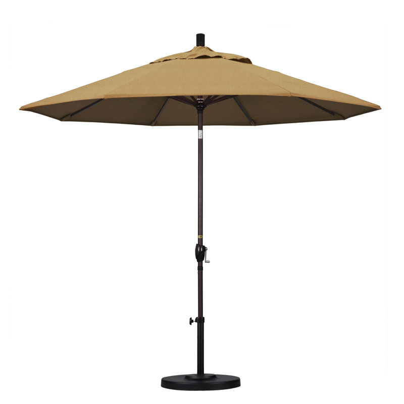 Parasol de marché 9 pi Ayomipo, Toile laiton Sunbrella®