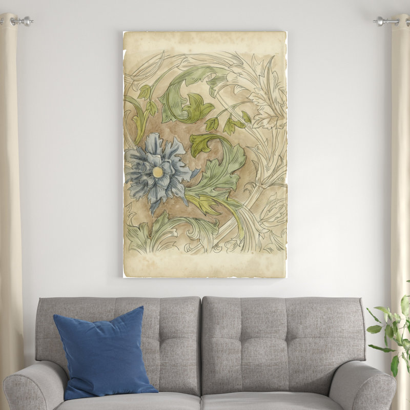 Étude de motif floral IV, H 48 po x l 32 po x P 1,25 po