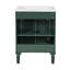 Meuble-lavabo en bois avec lavabo, 2 portes et tablettes de rangement-129591290