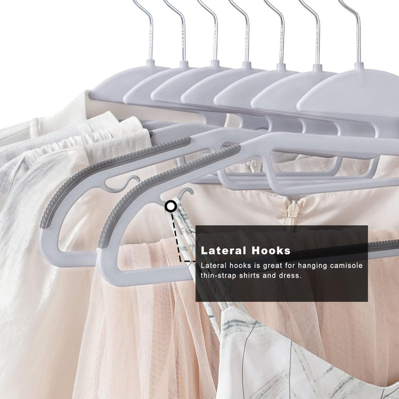 Plastic Standard Hanger, 30, Grey
