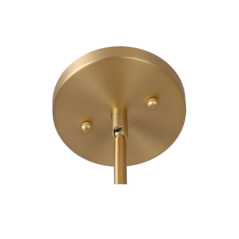 Lustree tambour 3 lumières Lafreniere, Laiton antique