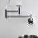Kingston Brass Webb Two-Handle 1-Hole Wall Mount Pot Filler Faucet with Knurled Handle