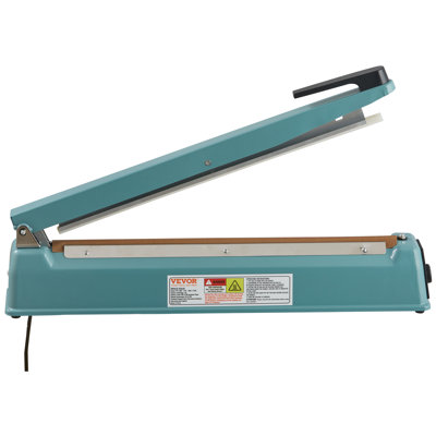 VEVOR 16" Iron Hand Impulse Heat Sealer Machine Poly Bag Sealing for Plastic Bag