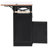 Kitchen Island With Power Charging Station, Drape Of Beads, Drop Leaf, 3 Cabinets, Drawers, Black Island, Hanging Supply, Doors, Internal Shelf, Rolling Wheels-352448560