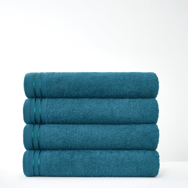 4pk Wilsford Bath Sheet 75x135, Teal