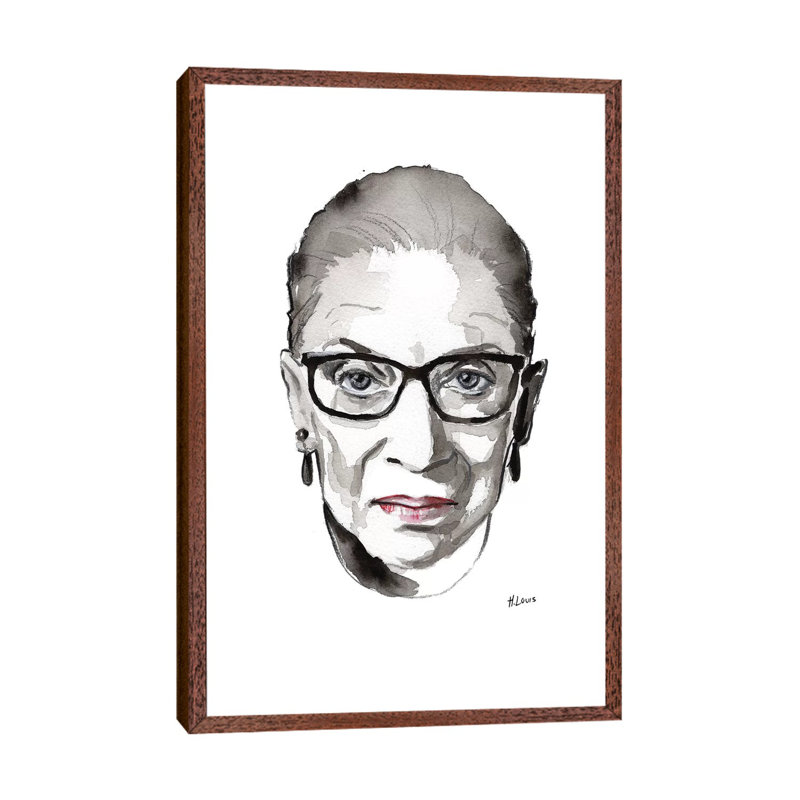 RBG 1 Piece Painting on Canvas, 101.6 cm H x 66.04 cm W, Classic Wood Framed Canvas