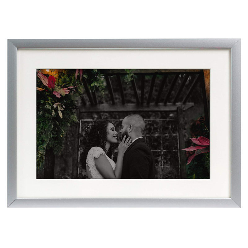 Cadre photo Ariaan, Argent, 1 cadre, 4 po x 6 po