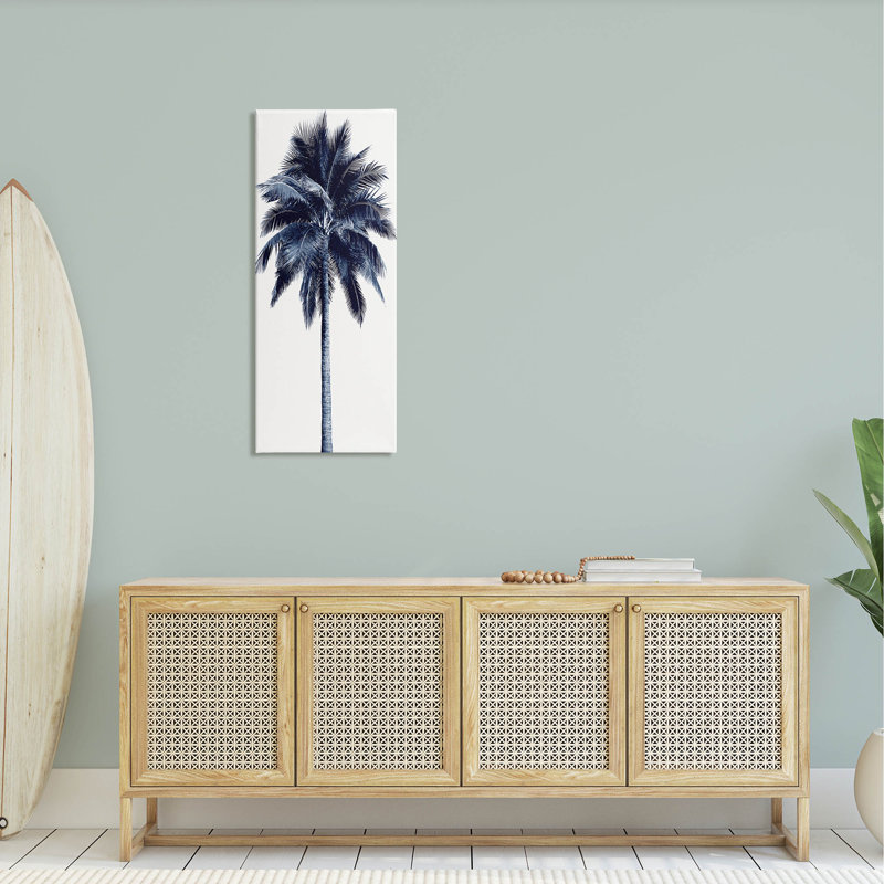 «Modern Palm Tree Looming» par Devon Davis - impression, H 30 po x l 13 po x P 1,5 po, Toile tendue