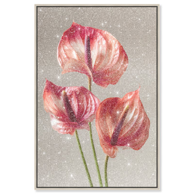 Crimson Silk Veins II Print by Oliver Gal