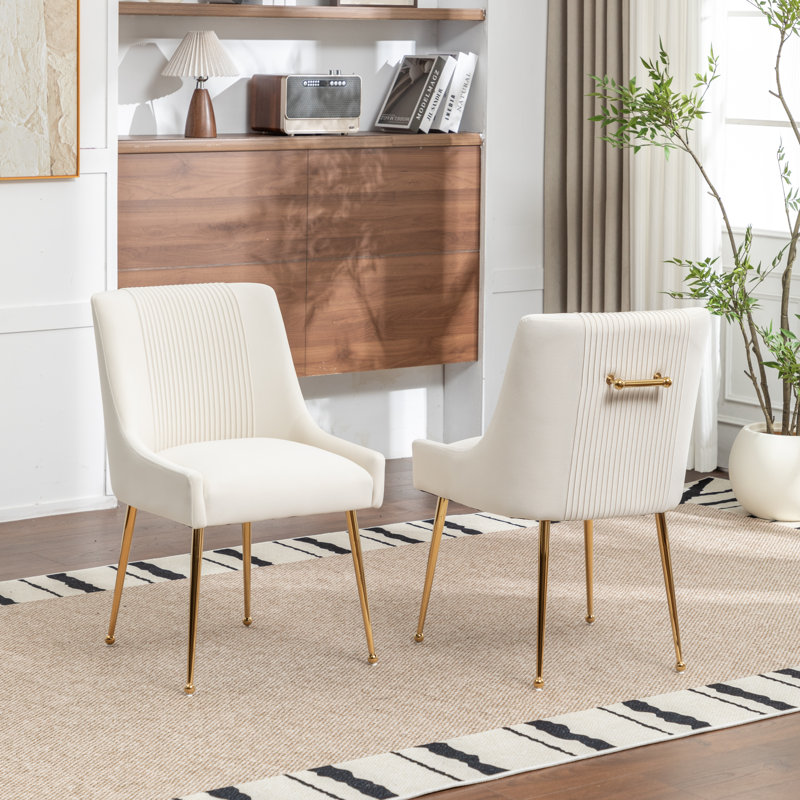 Chaise d'appoint Elian, Beige