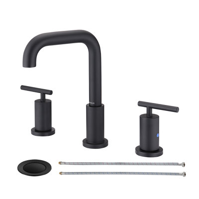 Widespread 2 Handles Bathroom Faucet with Water Supply Lines