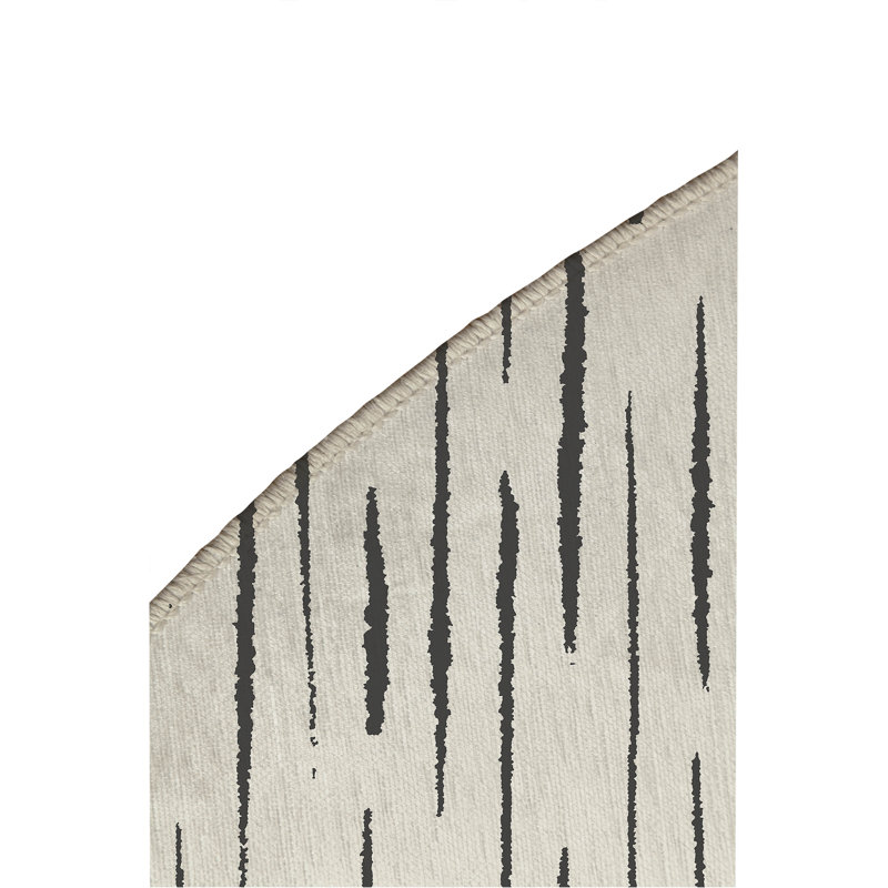 Lak Non-Slip Outdoor Rug, Round 5'