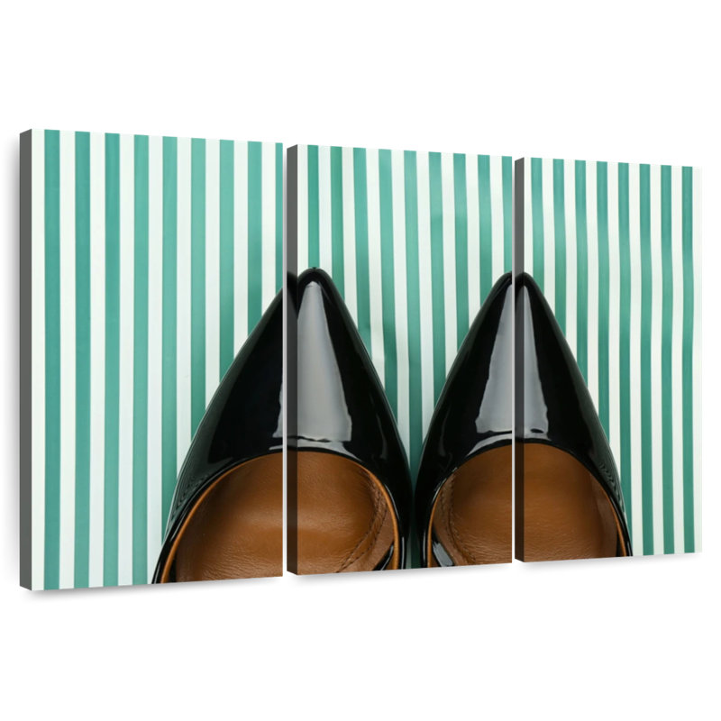 Shuttleworth Chic Black Shoes, 42" H x 65" W