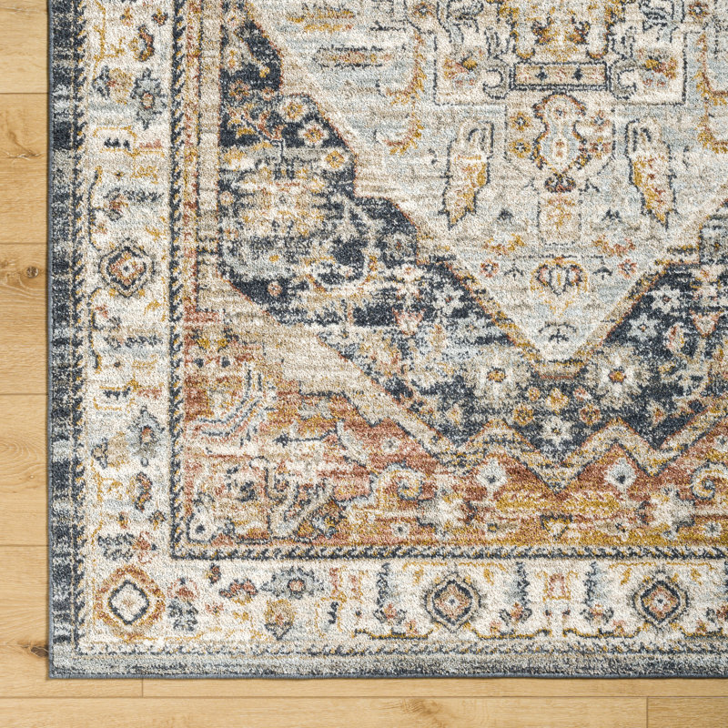 Mac Machine Woven Area Rug in Brown/Gray, Rectangle 6'7" x 9'6"