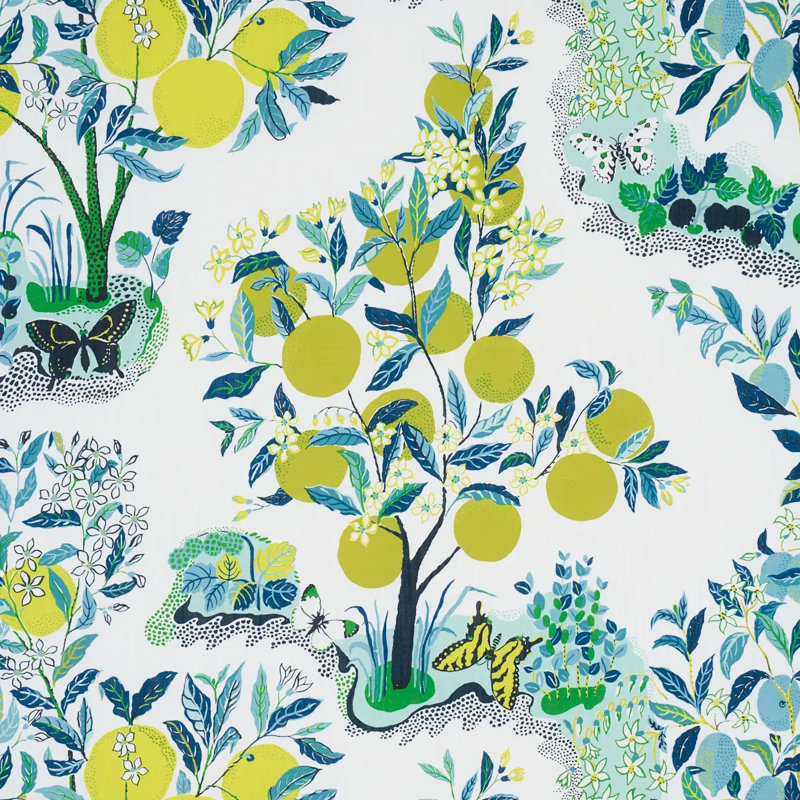 Tissu intérieur / extérieur Citrus Garden, Piscine