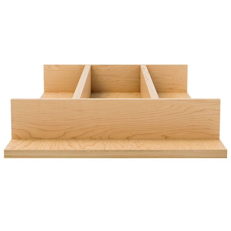 Rev-A-Shelf Natural Maple Right Size Utensil Drawer Insert, 2.36" H x 10.24" W x 19.49" D