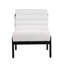 Fauteuil d'appoint Fluffy blanc avec structure en bois massif noir-2048487423-2048487411