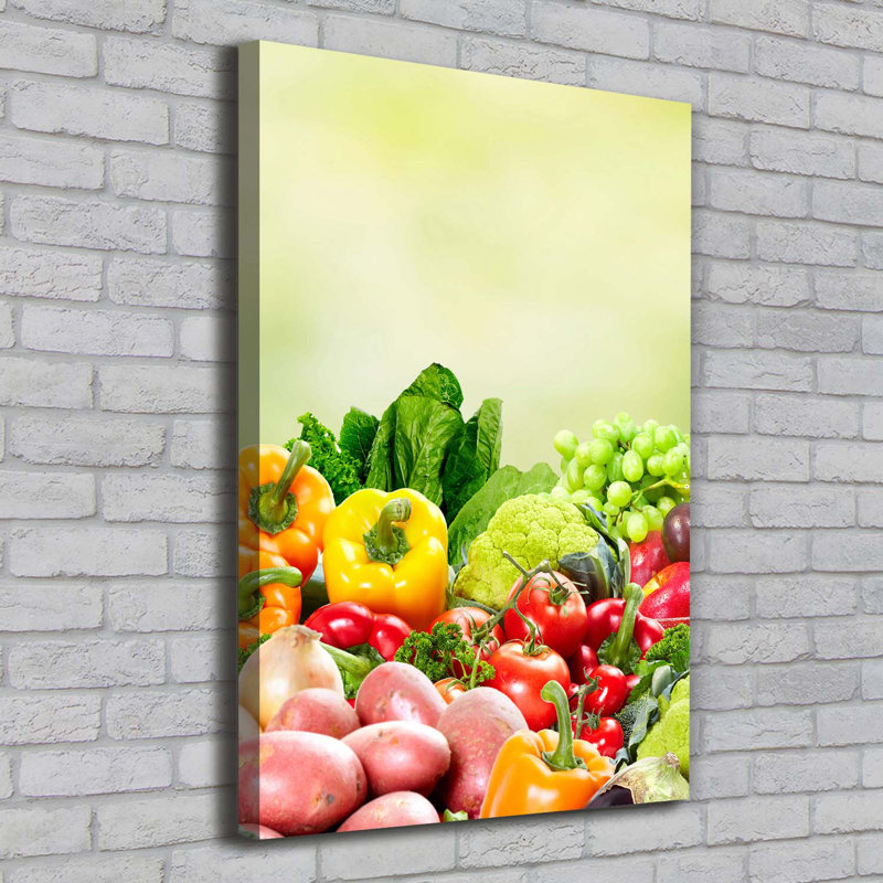 Vegetables And Fruits - Wrapped Canvas Print