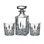 Ensemble de trois cruches à whisky Marquis by Waterford Markham
