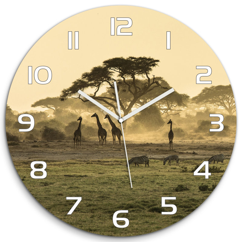 Jerzei Glass Wall Clock